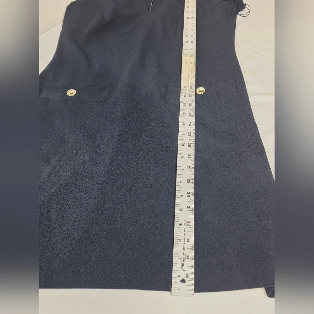Tommy Hilfiger Scuba Crepe Sheath Dress In Navy Womens Size 8 New With Tags - Picture 6 of 12